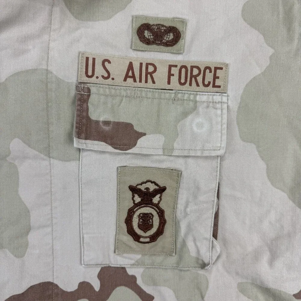 USAF Air Force 1995 Field‎ Jacket M65 Desert Camo Men Coat Large Regular VTG